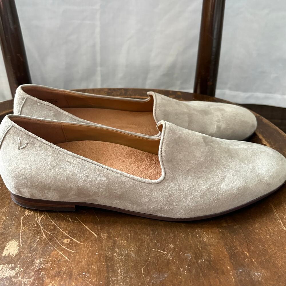 Vionic Will Gray Nubuck Slip On Flats Loafers Size 11 New